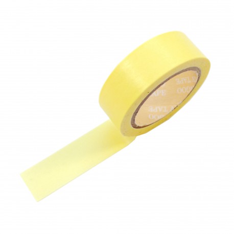 Masking tape couleur jaune pastel