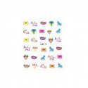 Stickers ongles kawaii ultime licorne et diamant