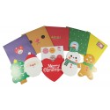 Kit de cartes de voeux kawaii pour Noël - édition rouge