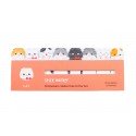 Mini notes marques pages repositionnables kawaii Animaux Chat