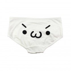 Petite culotte emoji kawaii blanc