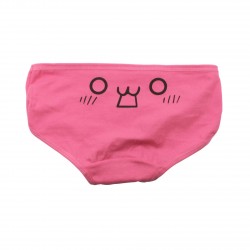 Petite culotte emoji kawaii rose foncé