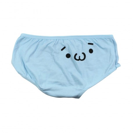 Petite culotte emoji kawaii bleu