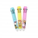 Stylo bille 10 couleurs kawaii Always Smile chat et lapin