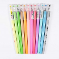 Kit 12 stylos à encre gel couleurs