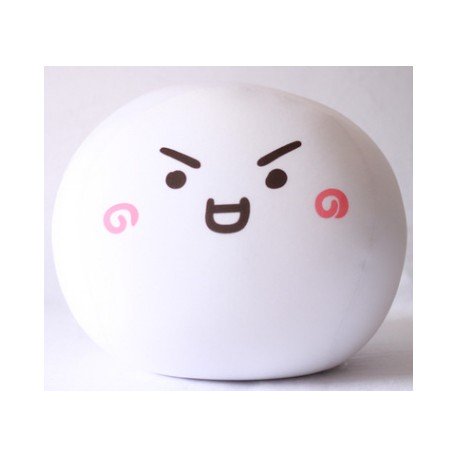 Coussin boule mochi anti-stresse kawaii emoji 3 Fighting