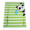 Protège documents kawaii A4 Super Panda rayure vert