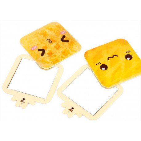 Miroir de poche kawaii emoji Pain 2