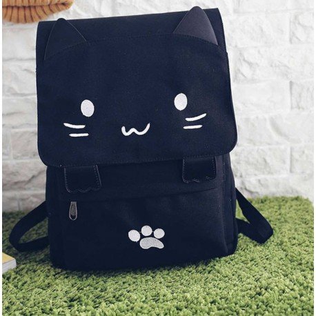 Sac à dos kawaii chat noir