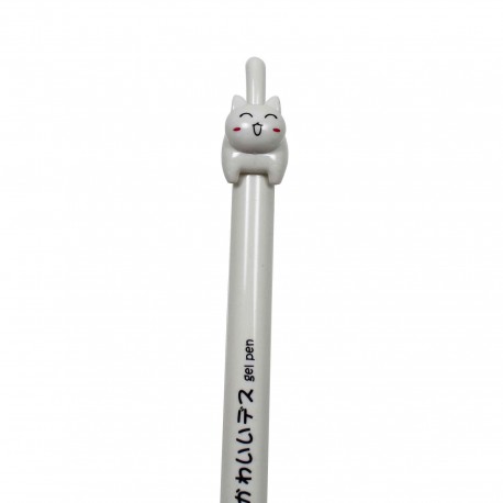 stylo gel chat avec queue