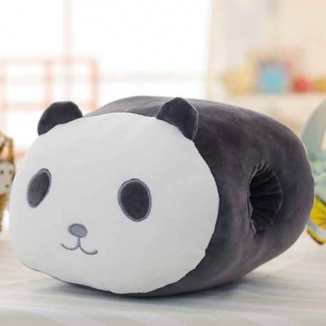 Un coussin chauffe main kawaii ultra doux en panda ou en chat