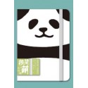 Carnet épais kawaii panda avec élastique