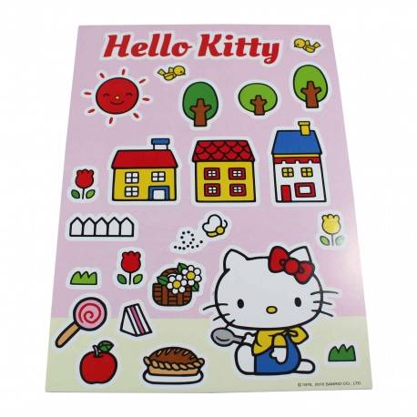 Un Cahier De Coloriage Kawaii Avec Les Dessins De Sanrio Hello Kitty