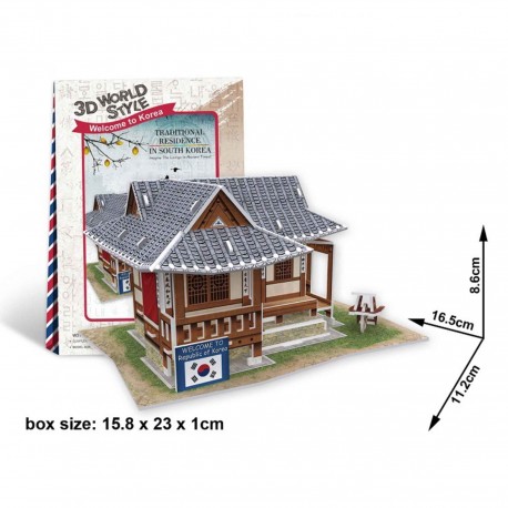 Puzzle 3D maison coréenne
