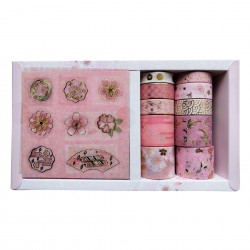 Boîte Washi rose