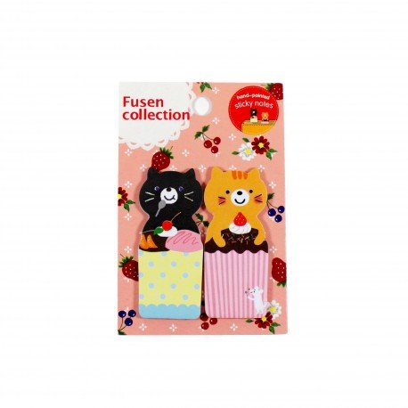 Marque pages repositionnables Deux petits chats kawaii